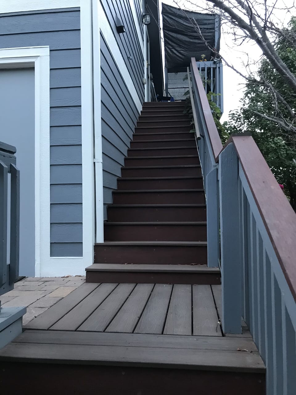 Up one flight of stairs