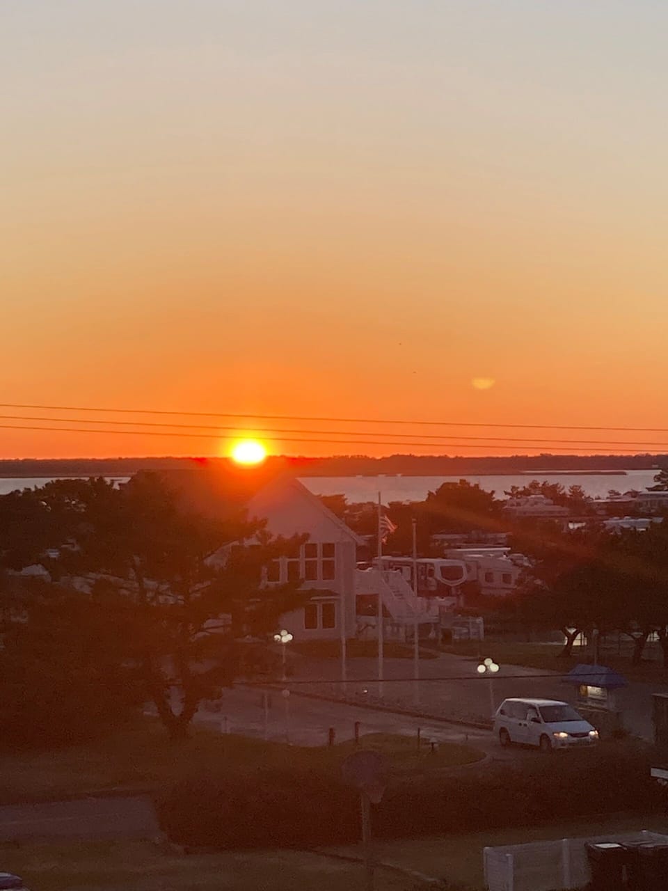 Sunset photo taken from balcony by recent guest