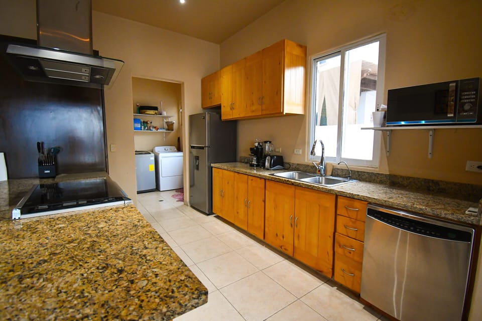 Full Gourmet Kitchen Dishwasher and 6 burner gas stove
