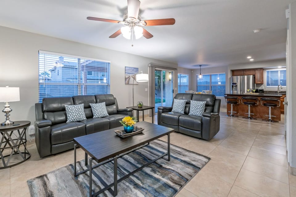 Gather in the comfy great room to watch TV or plan exciting adventures.
