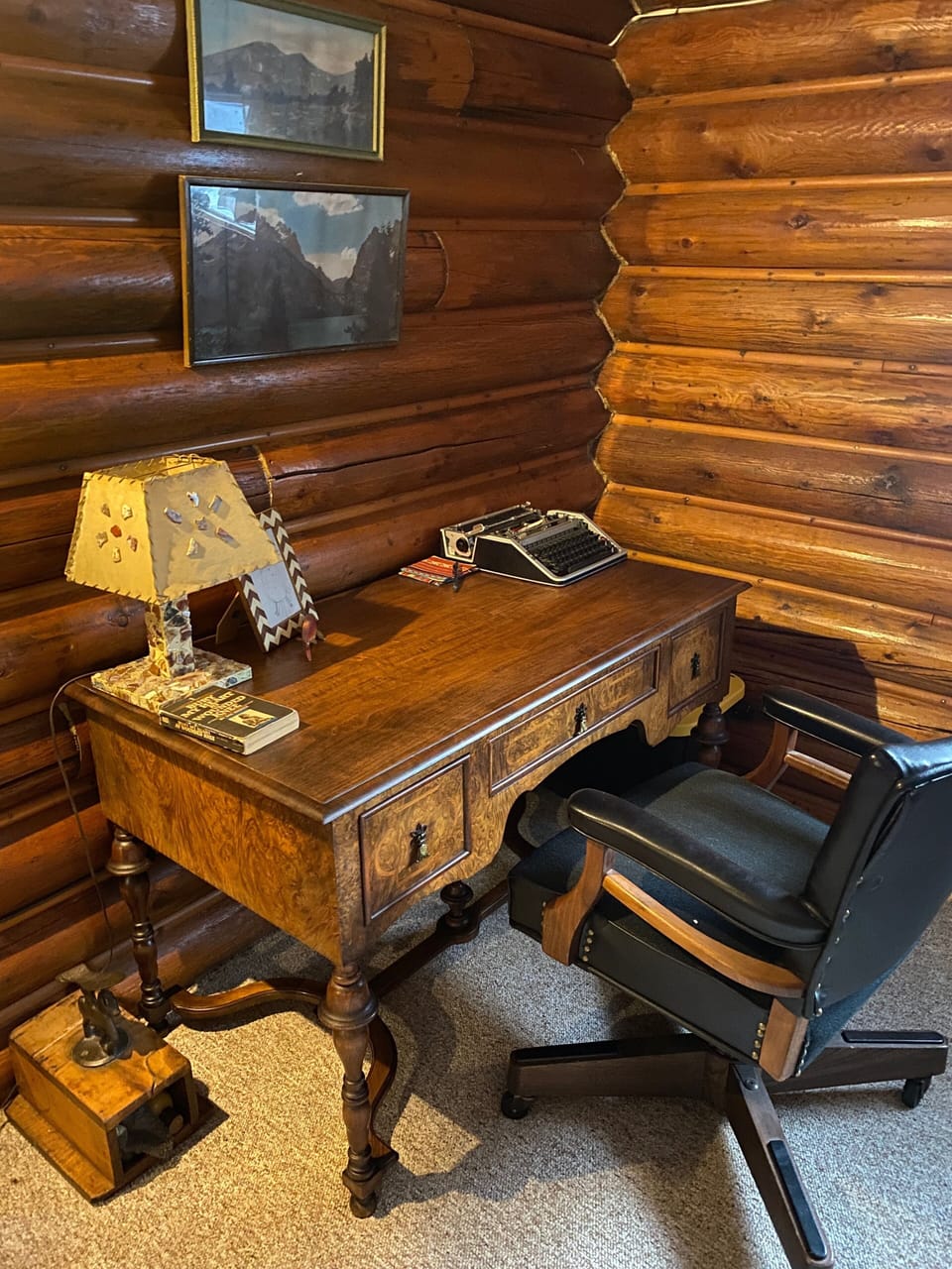 Master bedroom- remote office Montana