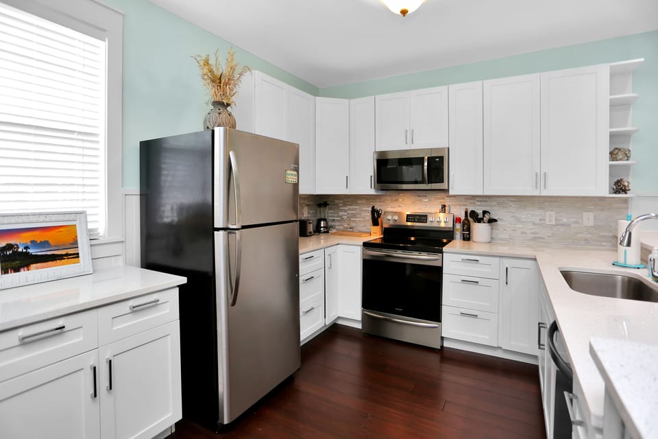 Kitchen with Refrigerator