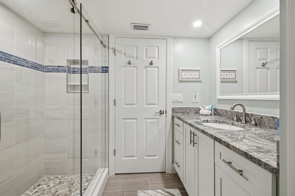 PRIMARY  BATH WITH WALK IN SHOWER