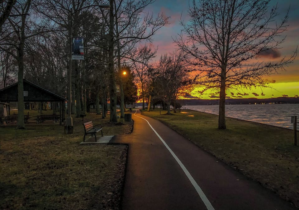 Sunset Dr. Walking Trails only 5 miles away. Perfect water & sunset views.