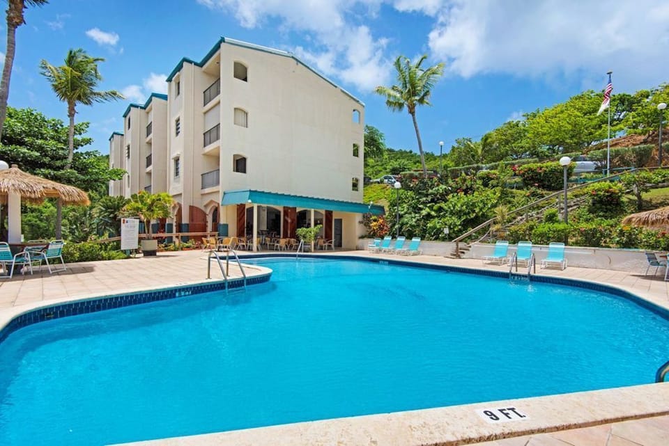 The pool that is 50 steps from our door.