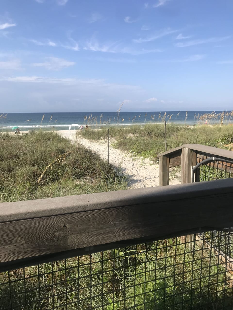 This is a view to show the distance from the beach access to the beach.
