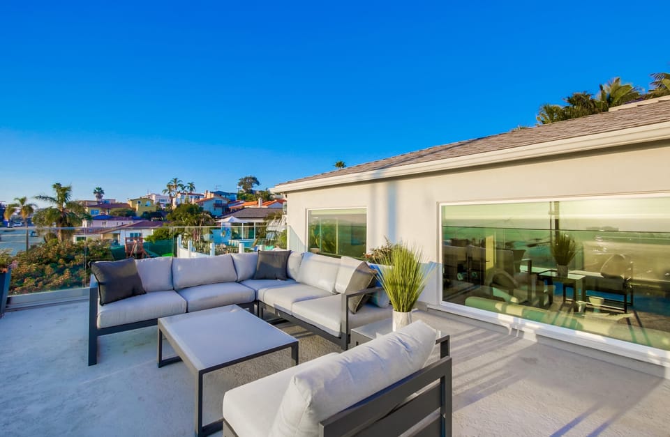 Thanks to San Diego's year-round sunshine, the front balcony offers an ideal spot to relax and recharge.