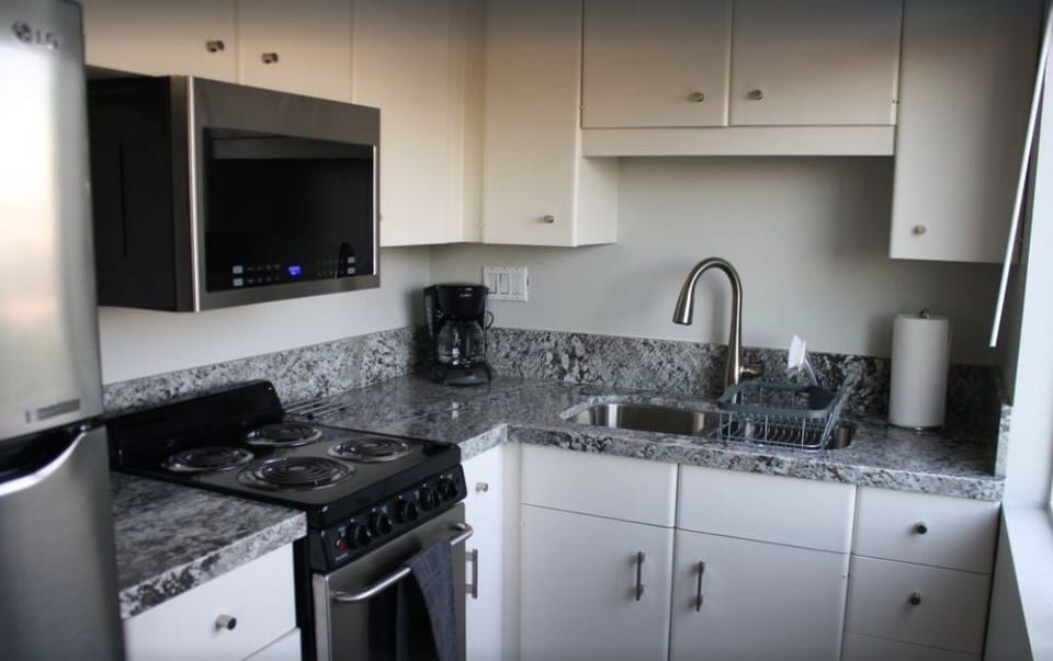 Enjoy a bit of cooking in the studio kitchen.
