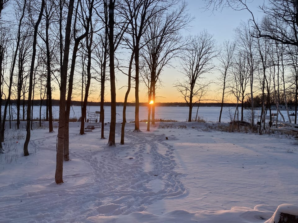 Winter sunset 