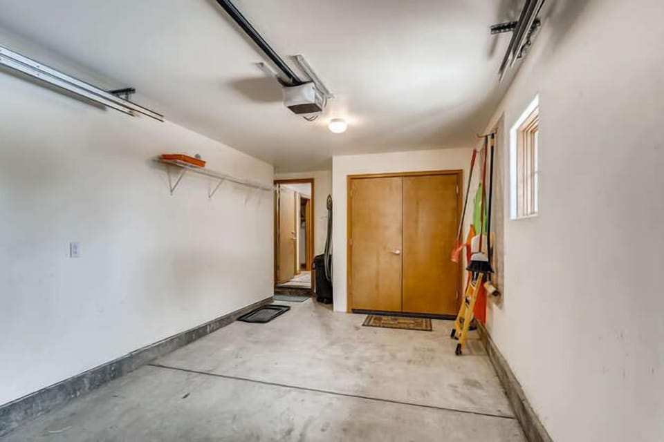 Garage for one vehicle.  Heated.  Great place to store your boots, skis, etc.