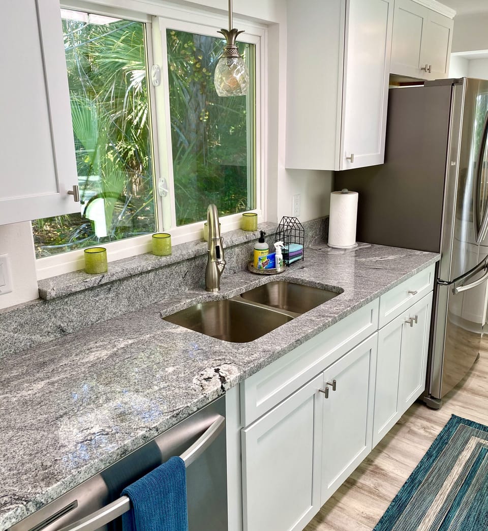 New kitchen with granite countertops 