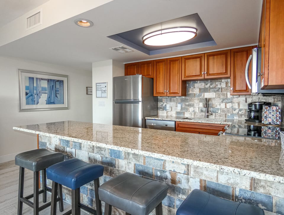 Renovated kitchen-includes everything needed to cook- bake or reheat take-out! 