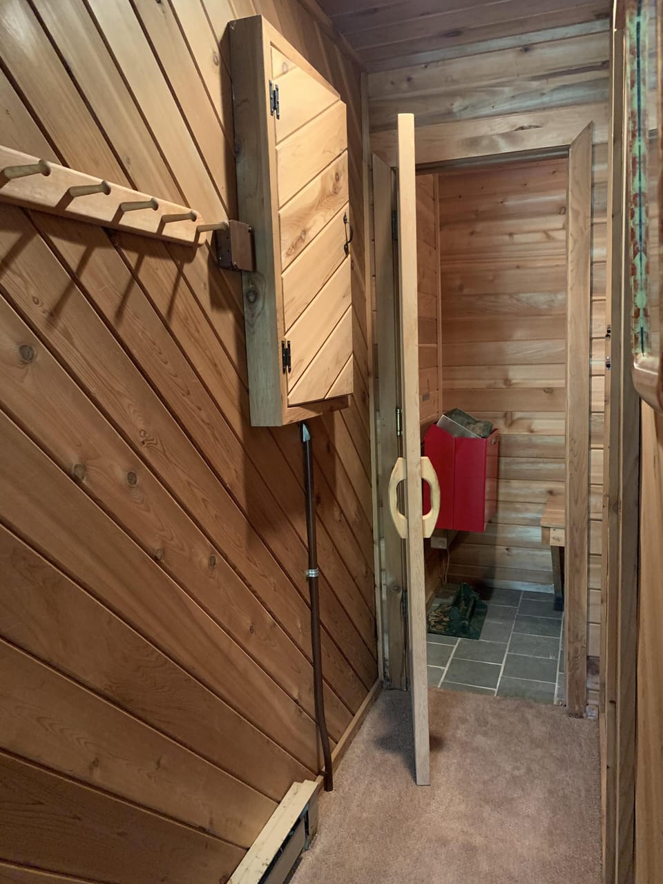 Relax in the sauna after a bracing ski day!