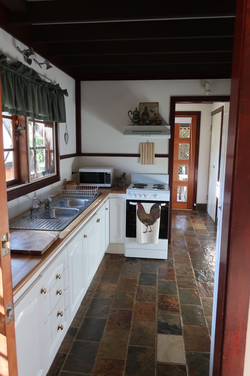 Country Kitchen with Slate Floors