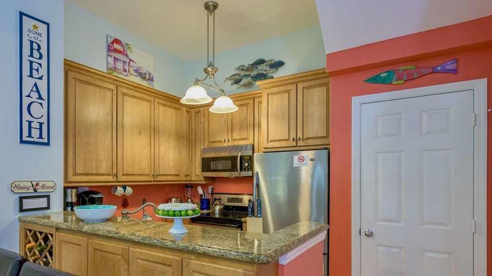 The kitchen is fully equipped...