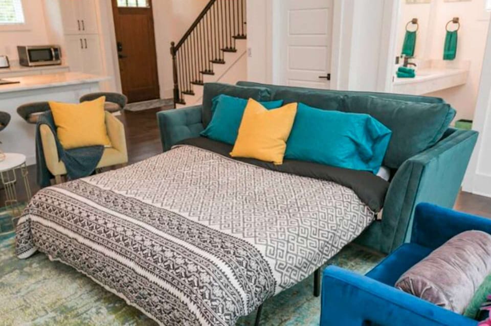 Queen Sleeper in the Living Area