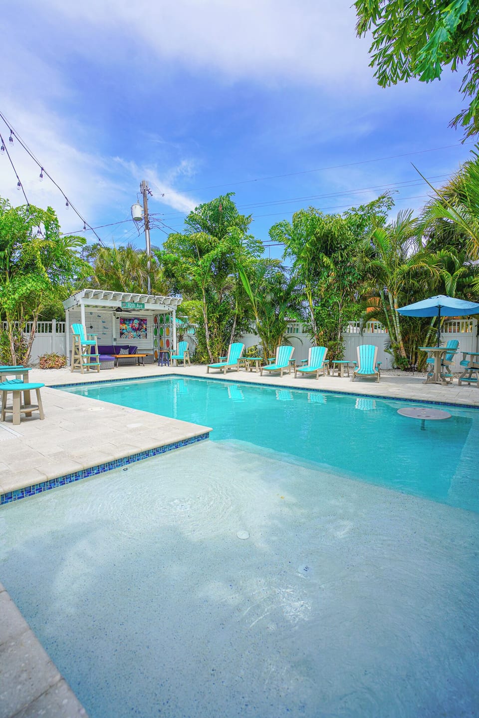 You can work on your tan and have fun in the pool in privacy.