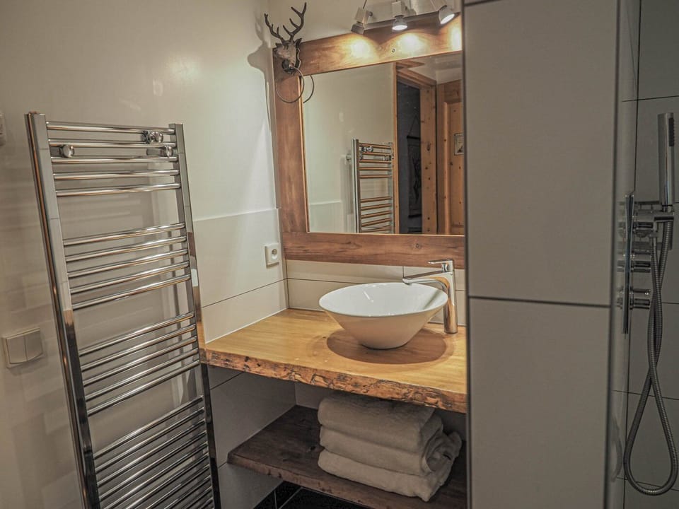 Shower room with sink