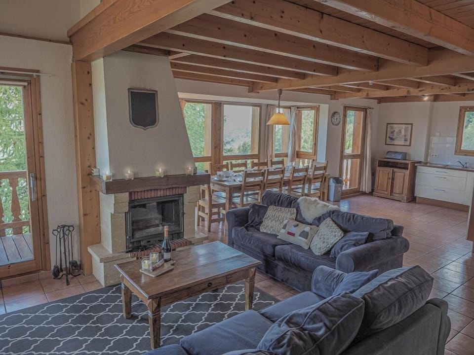 Open plan living area with stunning views.