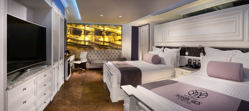 Junior Suite Two Queen Beds | Down comforters, minibar, in-room safe, desk