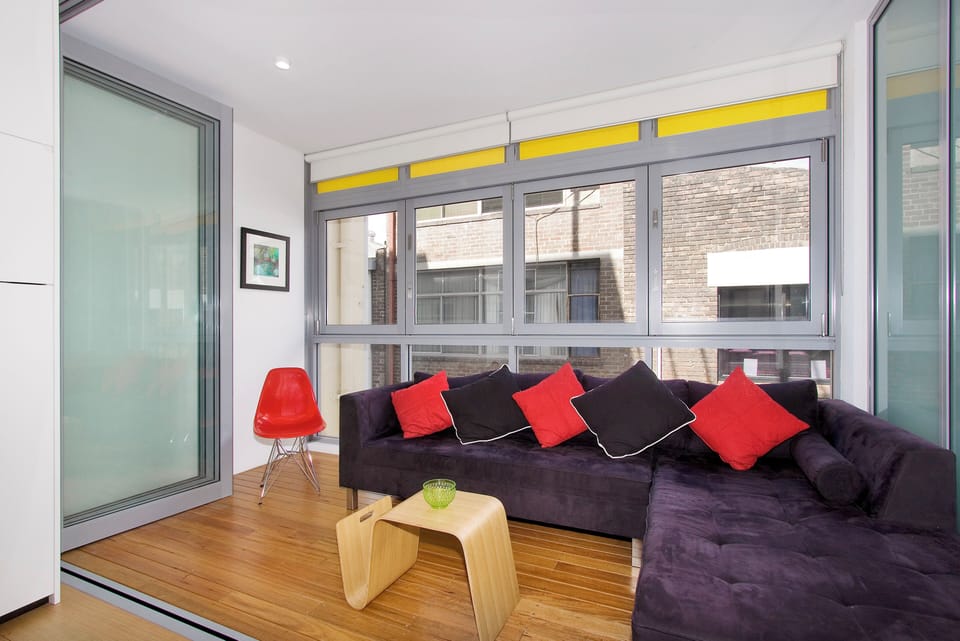 Living area - comfy couch!