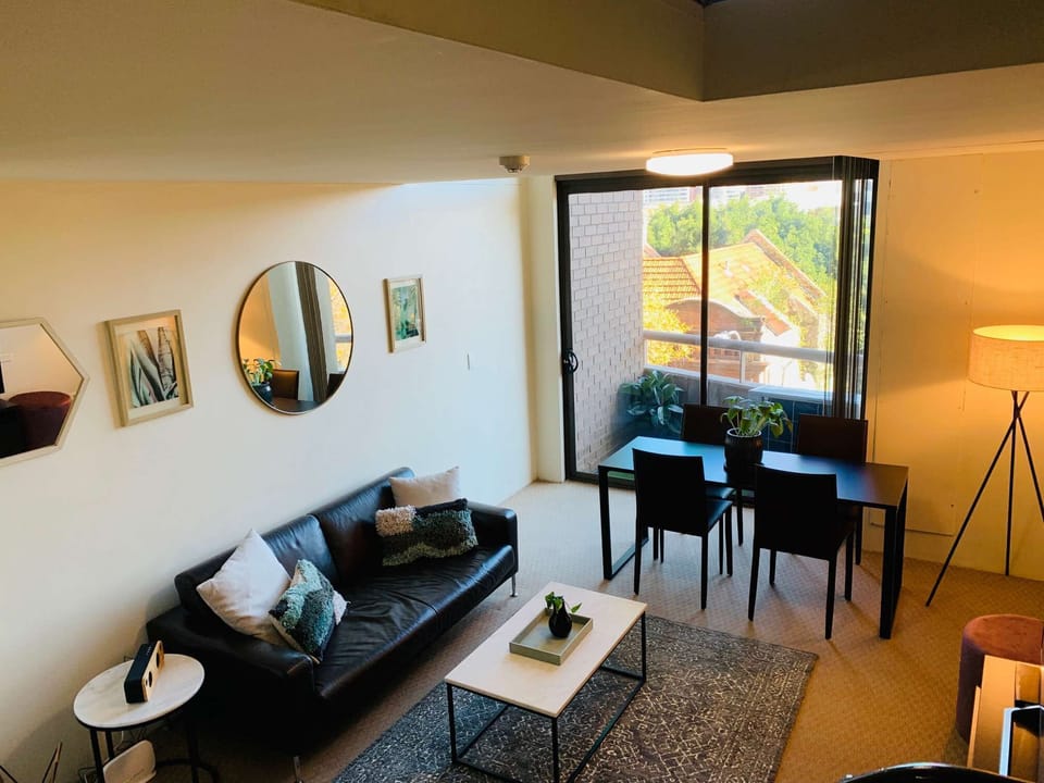 Living space view from stairs