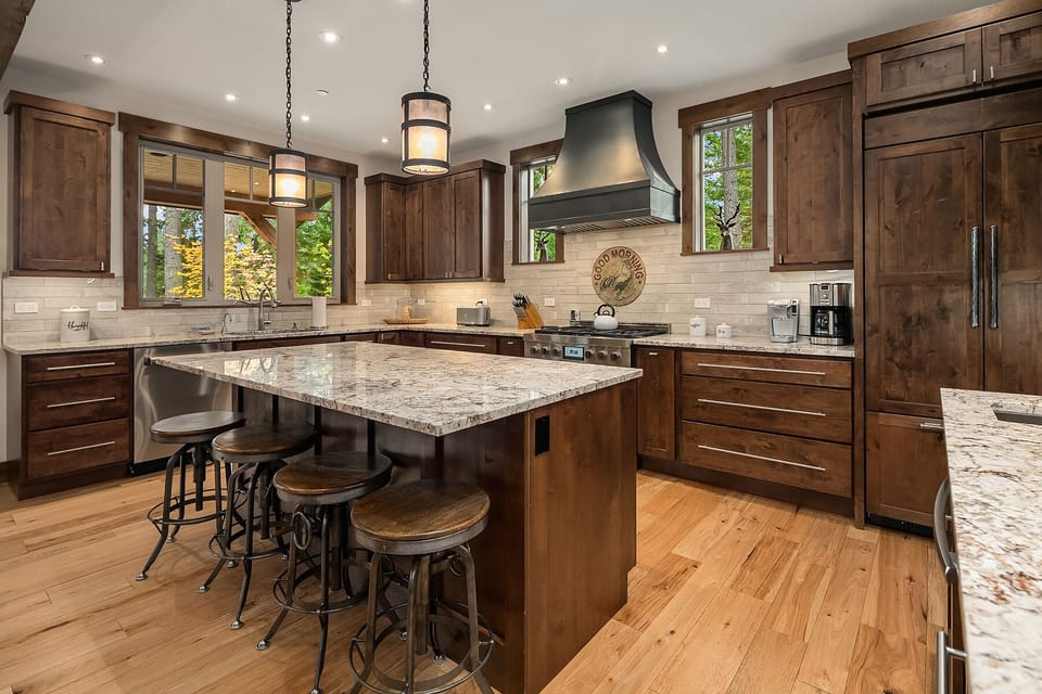 Larkspur Woods: - Fully stocked chef's kitchen.  Every appliance you need to make fantastic in-home meals.