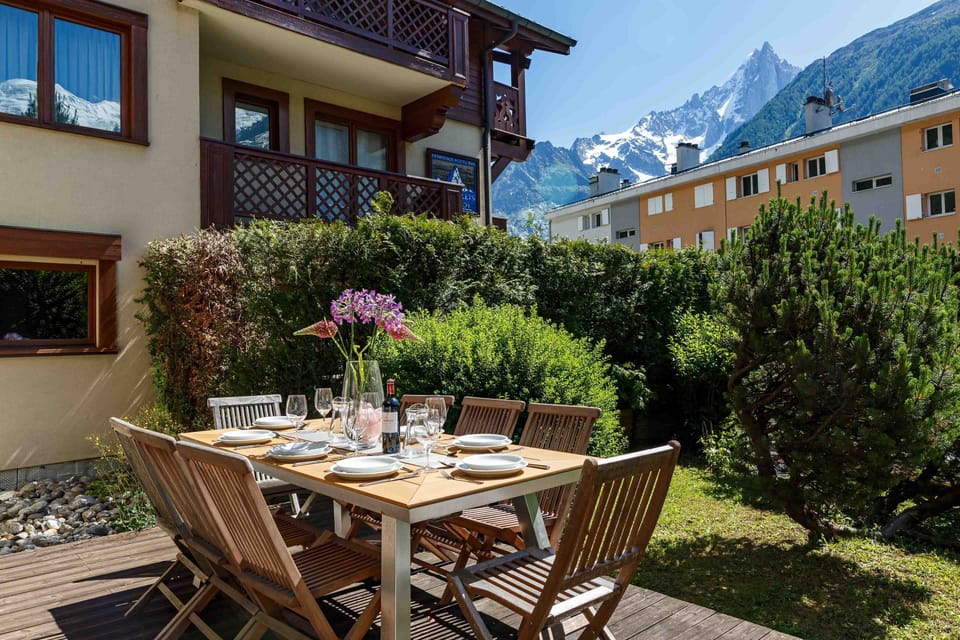 Beautiful sunny terrace with great views