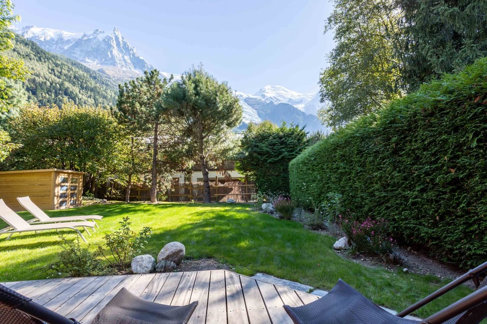 Garden with Mont Blanc Views