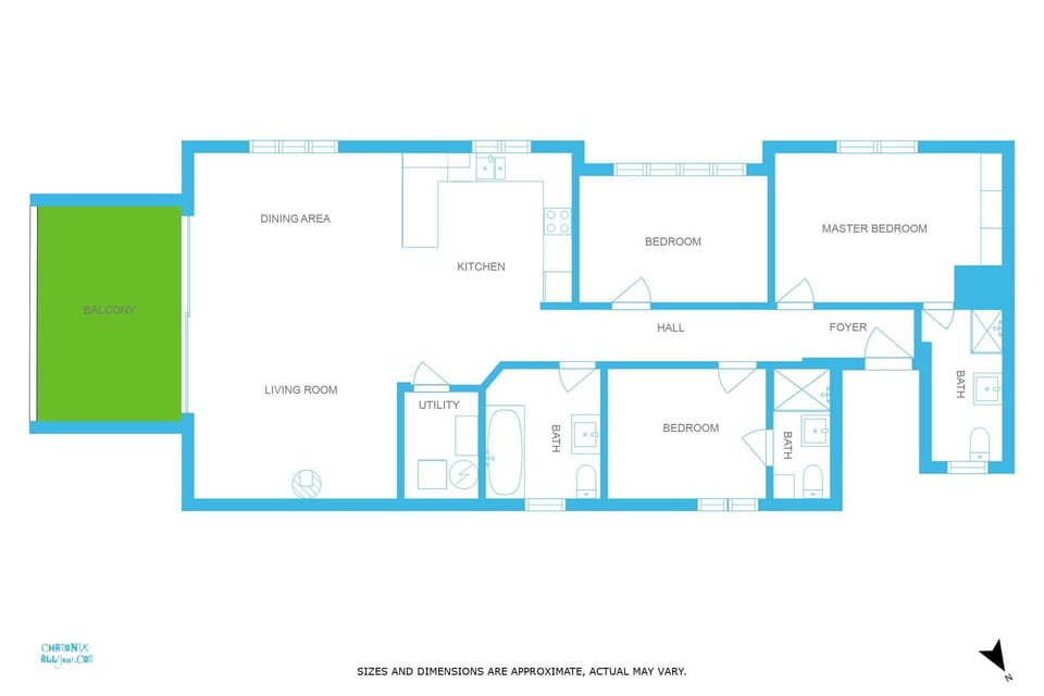 Floorplan for le Bartavel Apartment