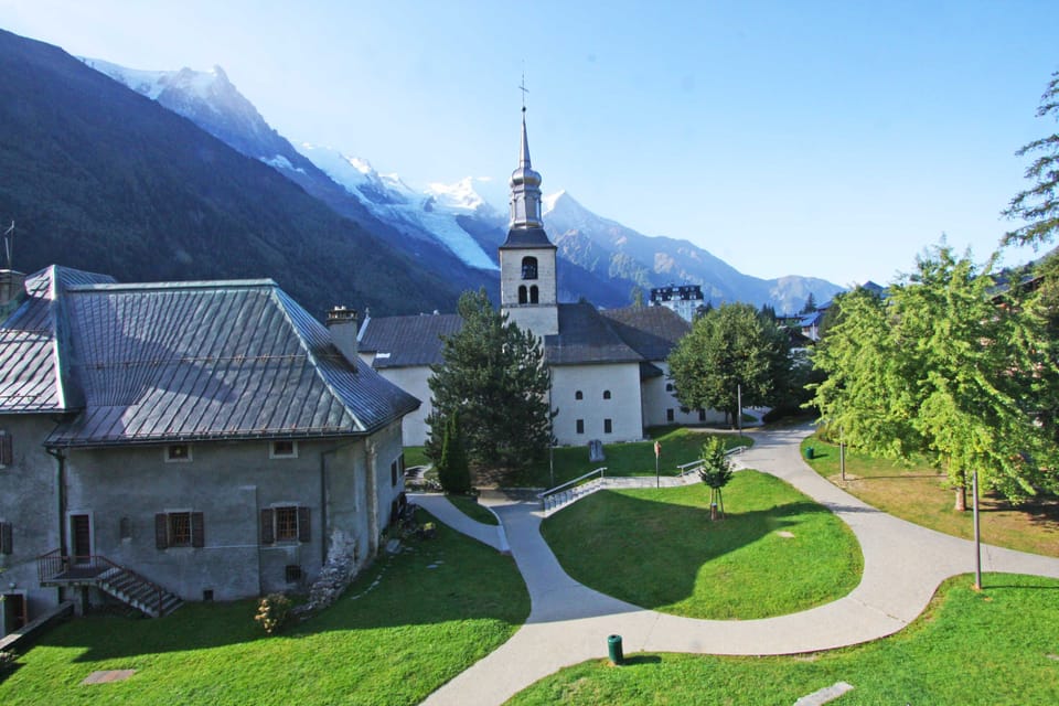 View of Mont Blanc from balcony