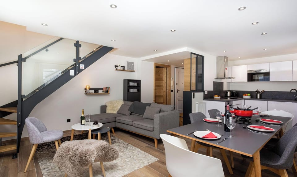 Open plan living dining room
