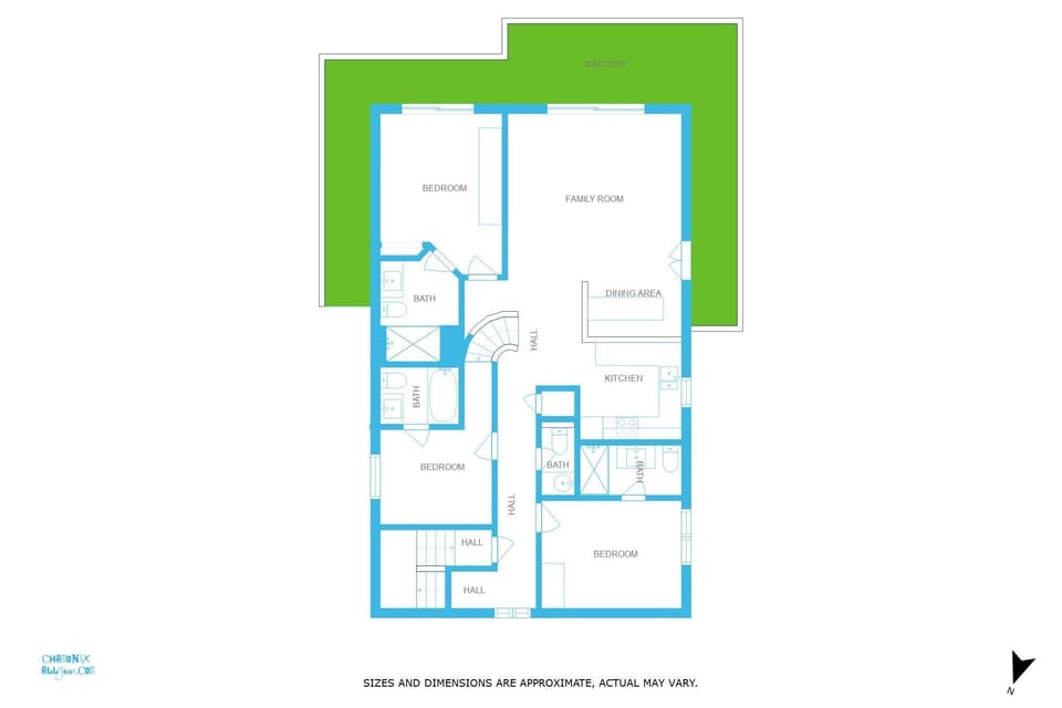 Chalet des Amis appt 2 floorplan