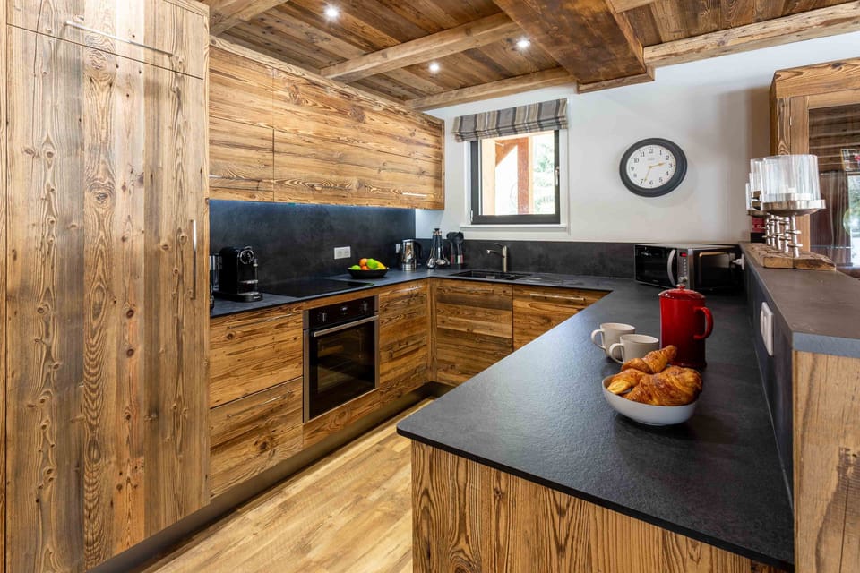 Downstairs kitchen with wine fridge
