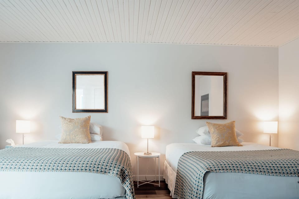 Deluxe 2 Queen Beds | Egyptian cotton sheets, premium bedding, minibar, blackout drapes