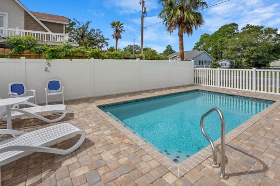 Take a dip in the sparkling pool right in your own backyard!