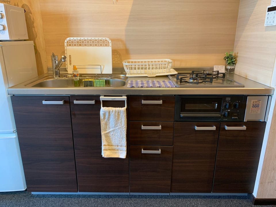 Apartment | Private kitchenette | Fridge, microwave, stovetop, coffee/tea maker