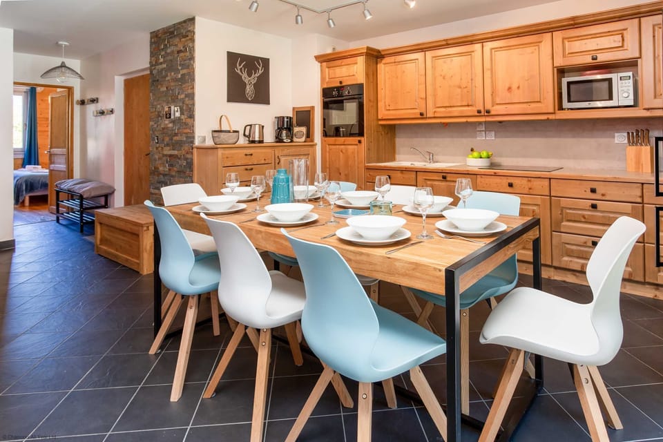 Dining table seats 8