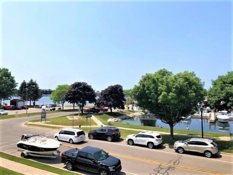 View from North Balcony - View of the Marina and Lake Michigan Harbor from the north balcony