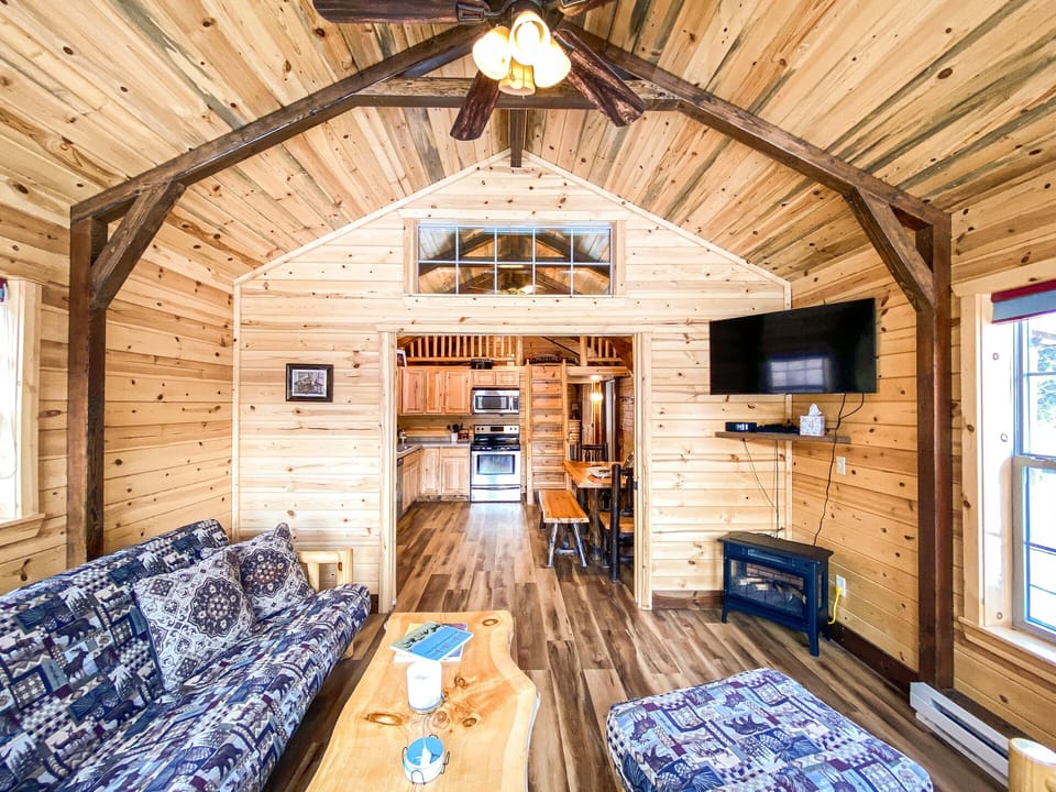 Living room with flat screen TV.