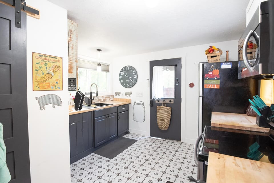 Clean updated kitchen