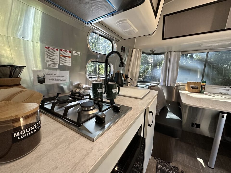 Airstream kitchen/dining