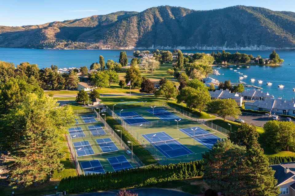 Shuffleboard, Basketball, Tennis & Pickle Ball courts for your use