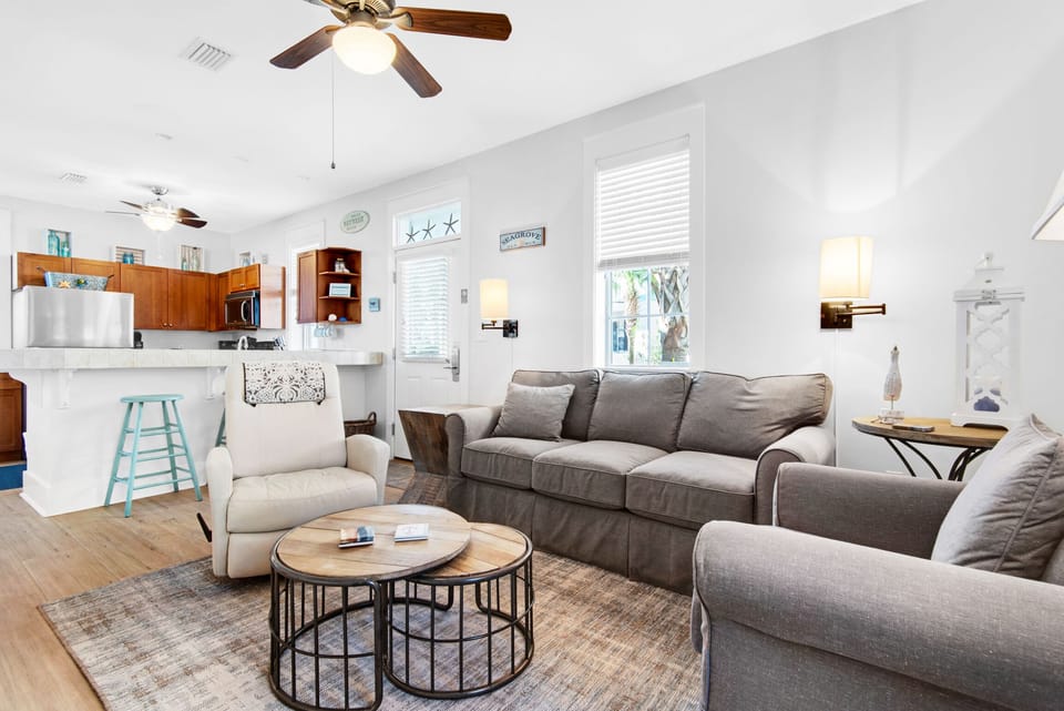 Relax in this cozy open concept