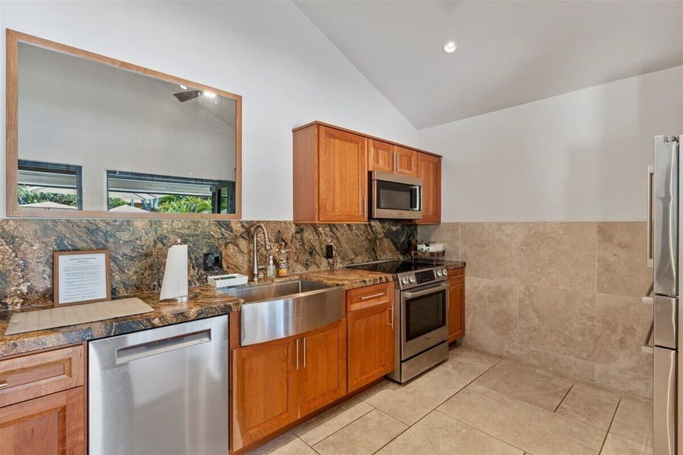 Kitchen in Pavilion area at 2nd Swimming pool (past beach).