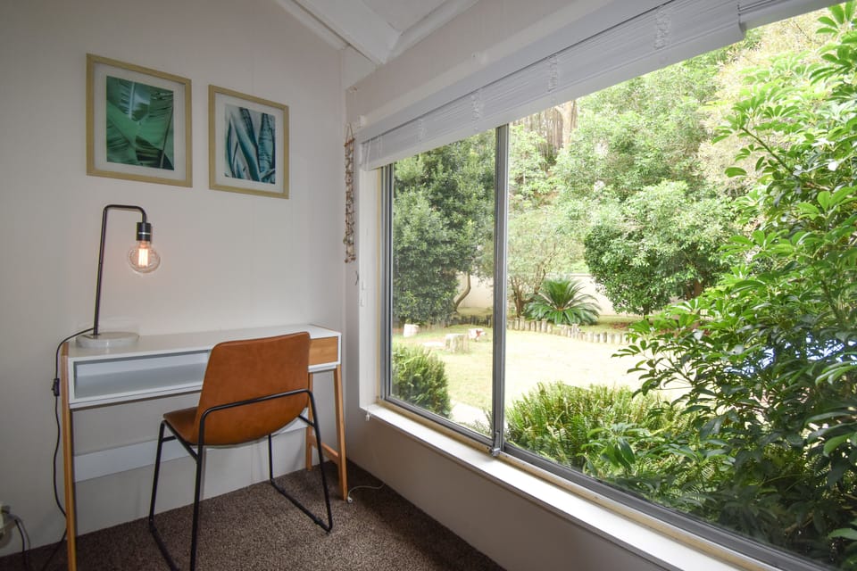 Your private workspace with uninterrupted garden and national park views