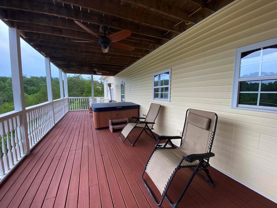 Basement veranda