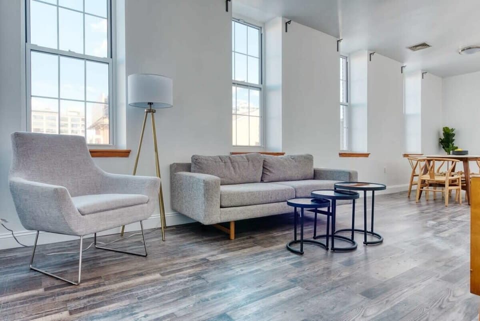 Well lit living space