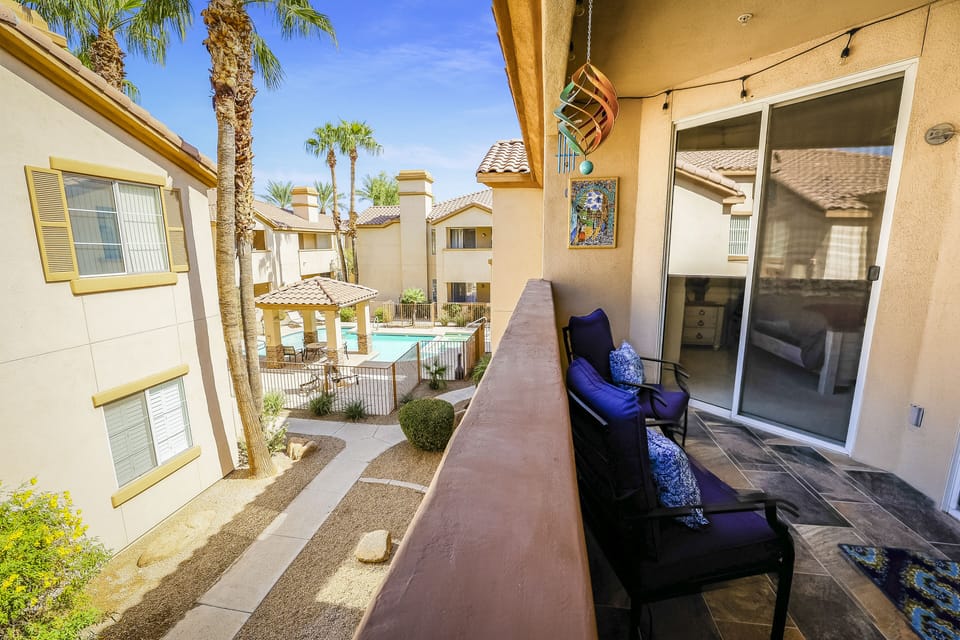Community Pool From Patio