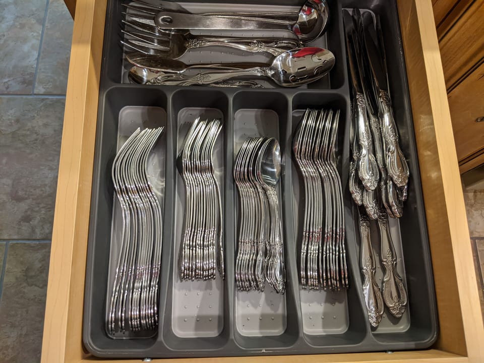 Matching Flatware sets and additional children's sets.